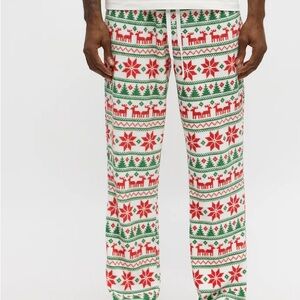 Festive Red and Green Men's Pajama Pants